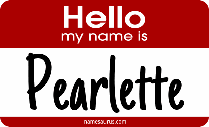Hello my name is Pearlette png download