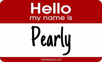 Hello my name is Pearly png download