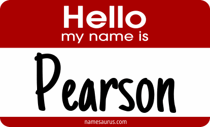 Hello my name is Pearson png download