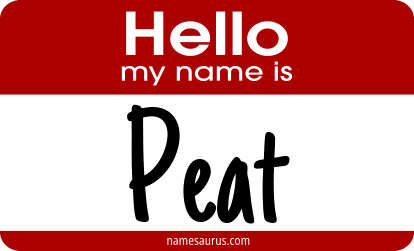 Hello my name is Peat png download