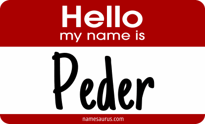Hello my name is Peder png download