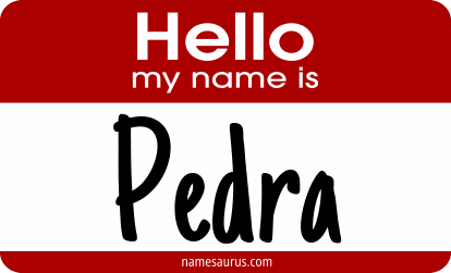 Hello my name is Pedra png download