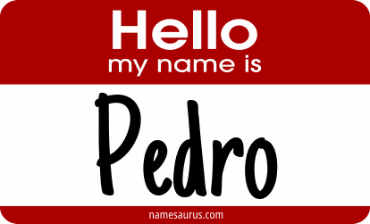 Hello my name is Pedro png download