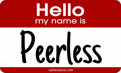 Hello my name is Peerless png download
