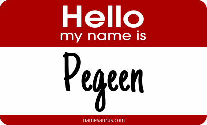 Hello my name is Pegeen png download
