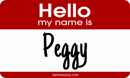 Hello my name is Peggy png download