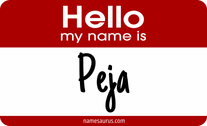 Hello my name is Peja png download