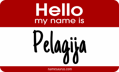 Hello my name is Pelagija png download