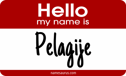 Hello my name is Pelagije png download