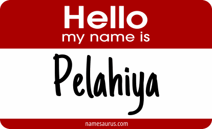 Hello my name is Pelahiya png download
