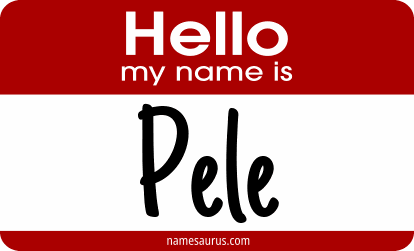 Hello my name is Pele png download