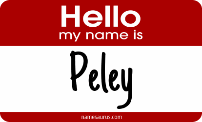 Hello my name is Peley png download