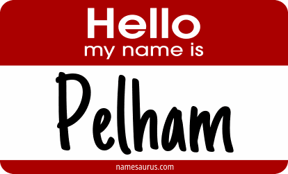 Hello my name is Pelham png download