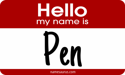 Hello my name is Pen png download
