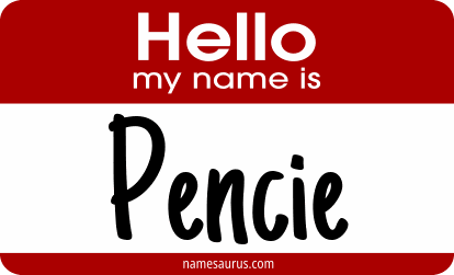 Hello my name is Pencie png download