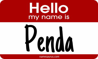 Hello my name is Penda png download