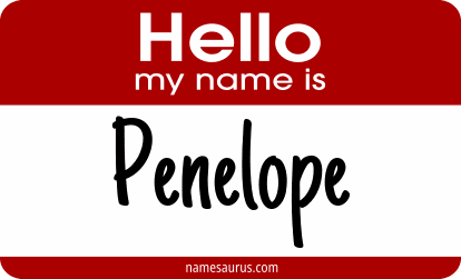 Hello my name is Penelope png download