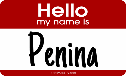 Hello my name is Penina png download