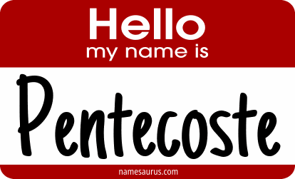 Hello my name is Pentecoste png download