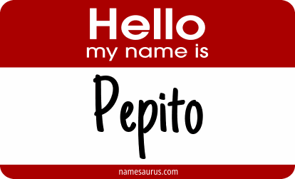 Hello my name is Pepito png download