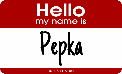 Hello my name is Pepka png download