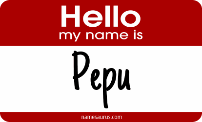 Hello my name is Pepu png download