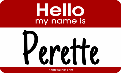Hello my name is Perette png download