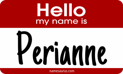 Hello my name is Perianne png download