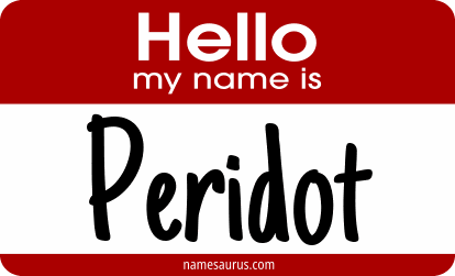 Hello my name is Peridot png download