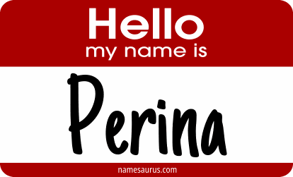 Hello my name is Perina png download