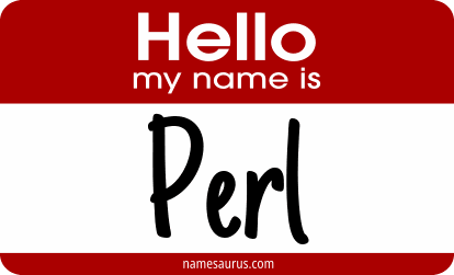Hello my name is Perl png download