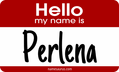 Hello my name is Perlena png download