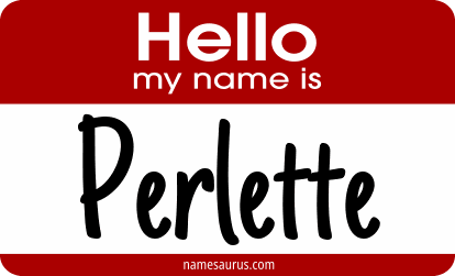 Hello my name is Perlette png download