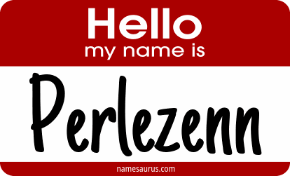 Hello my name is Perlezenn png download