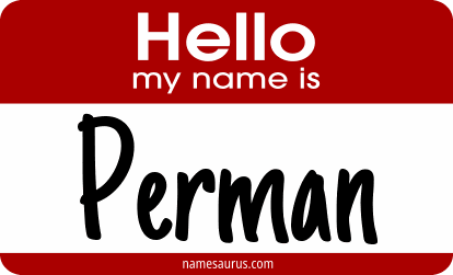 Hello my name is Perman png download