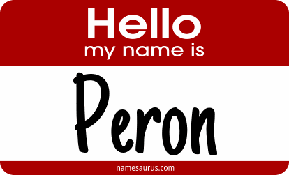 Hello my name is Peron png download