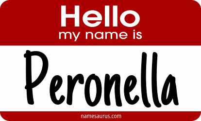 Hello my name is Peronella png download