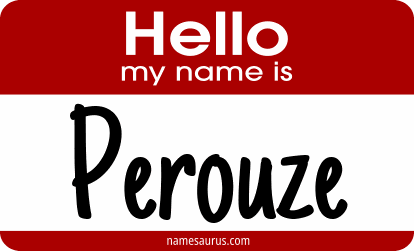 Hello my name is Perouze png download