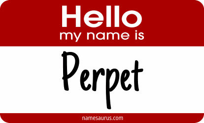 Hello my name is Perpet png download