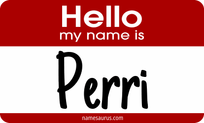 Hello my name is Perri png download