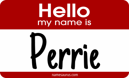 Hello my name is Perrie png download