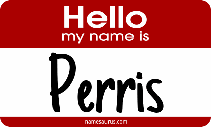 Hello my name is Perris png download