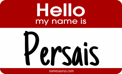 Hello my name is Persais png download