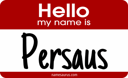 Hello my name is Persaus png download