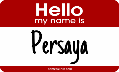 Hello my name is Persaya png download
