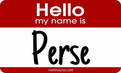 Hello my name is Perse png download