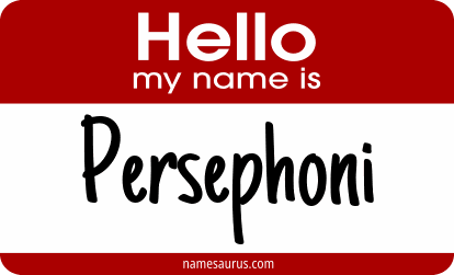 Hello my name is Persephoni png download