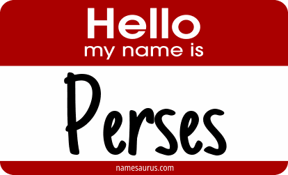 Hello my name is Perses png download