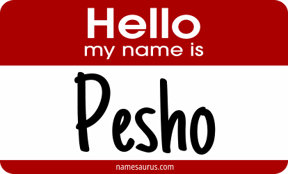 Hello my name is Pesho png download