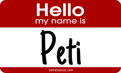 Hello my name is Peti png download